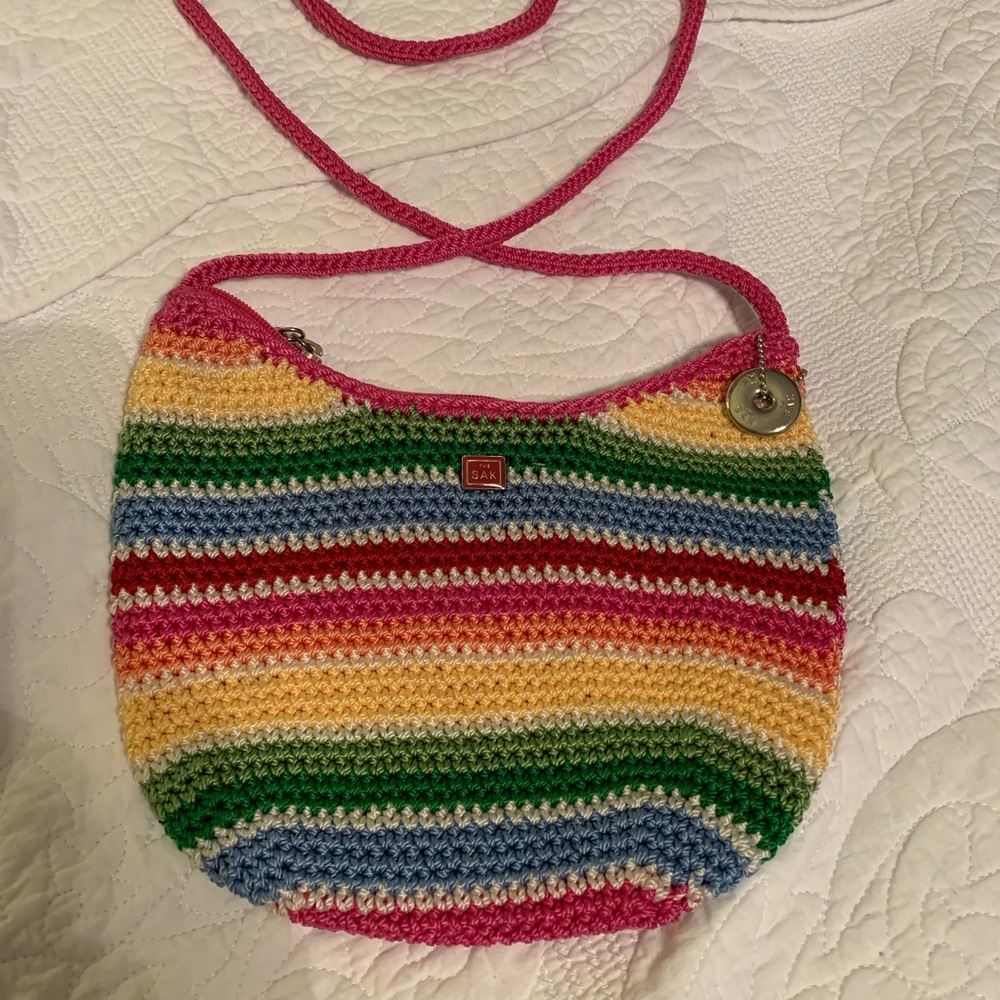 The Sak Rainbow Crochet Crossbody